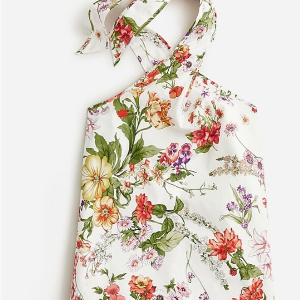 Halter top in Ratti® tropical floral NWT. Small